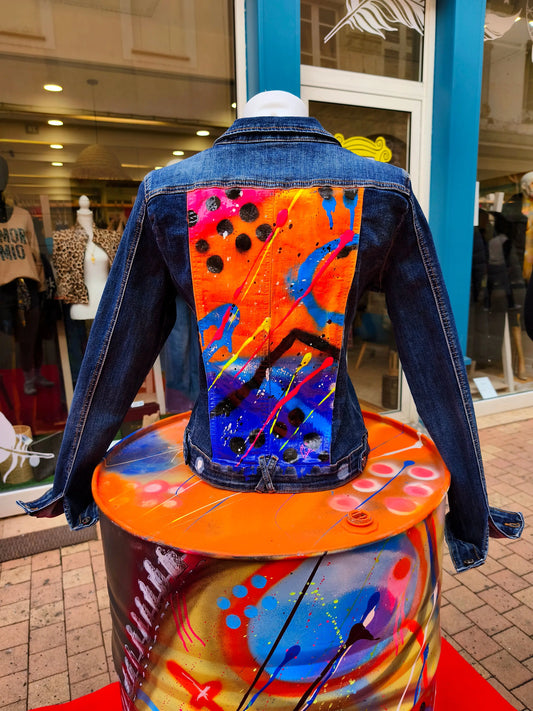 Z.W ( LIVE PAINTING ) Veste femme art MESANA ART